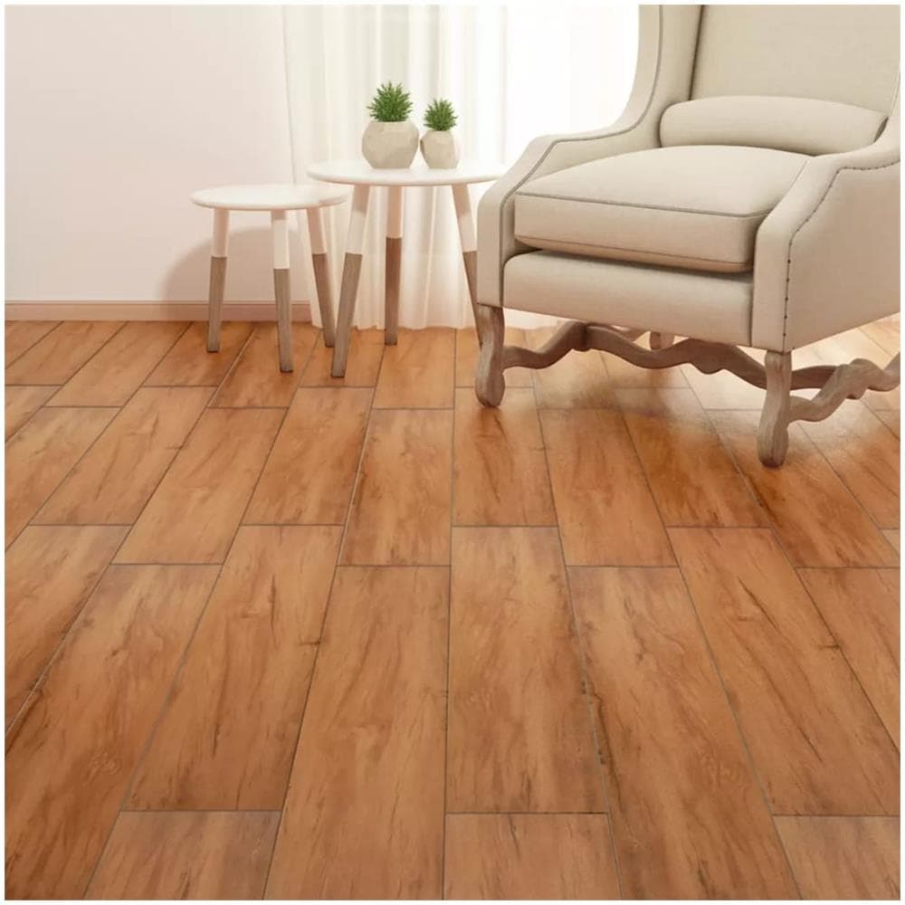 Listoni Pavimenti Non Autoadesivi PVC 5,26 m² 2mm Olmo Naturale - Foto 2