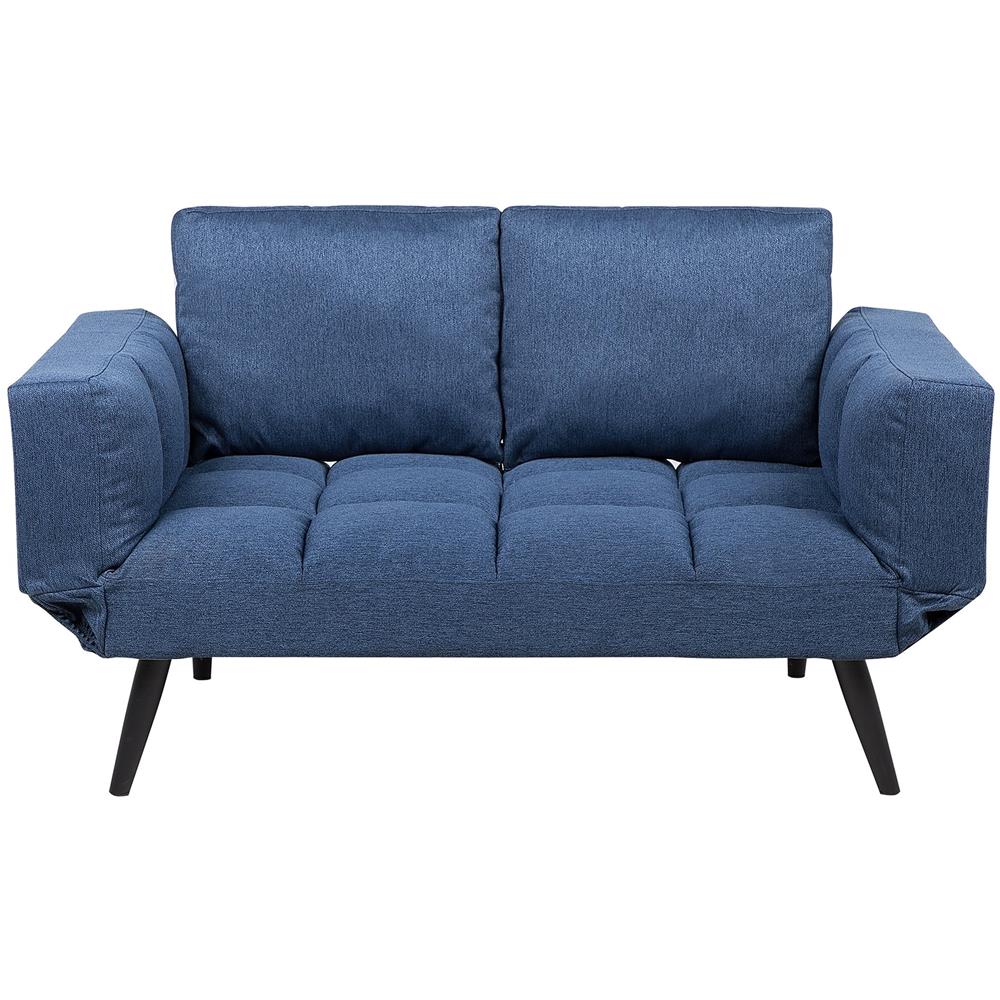 Divano Letto Con Rivestimento Blu Navy Brekke - Foto 1