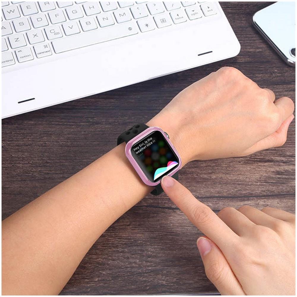 2x Covers Smartwatch 40 E 42 Mm Dux Ducis Resistente Oro Rosa E Trasparente - Foto 2