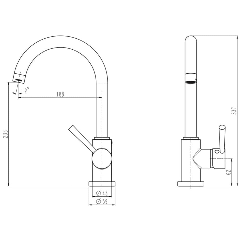 Miscelatore Lavandino CORNWALL Cromato - Foto 7