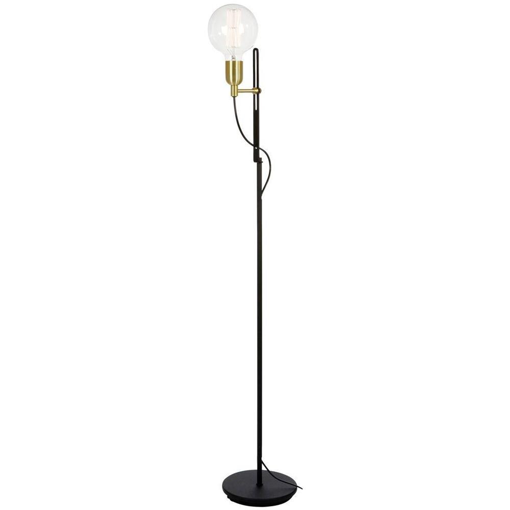 Piantana 1 Luce Ottone, Struttura Nera, E27 - Foto 1