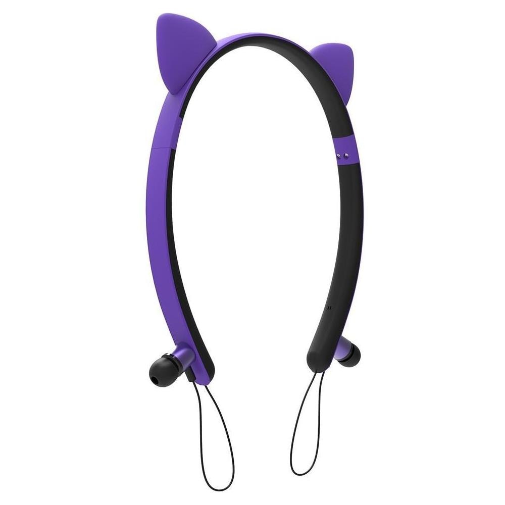 Cuffie Bluetooth Wireless A Forma Di Gatto Con LED - Rosa/Rosso/Grigio Modello BT028c