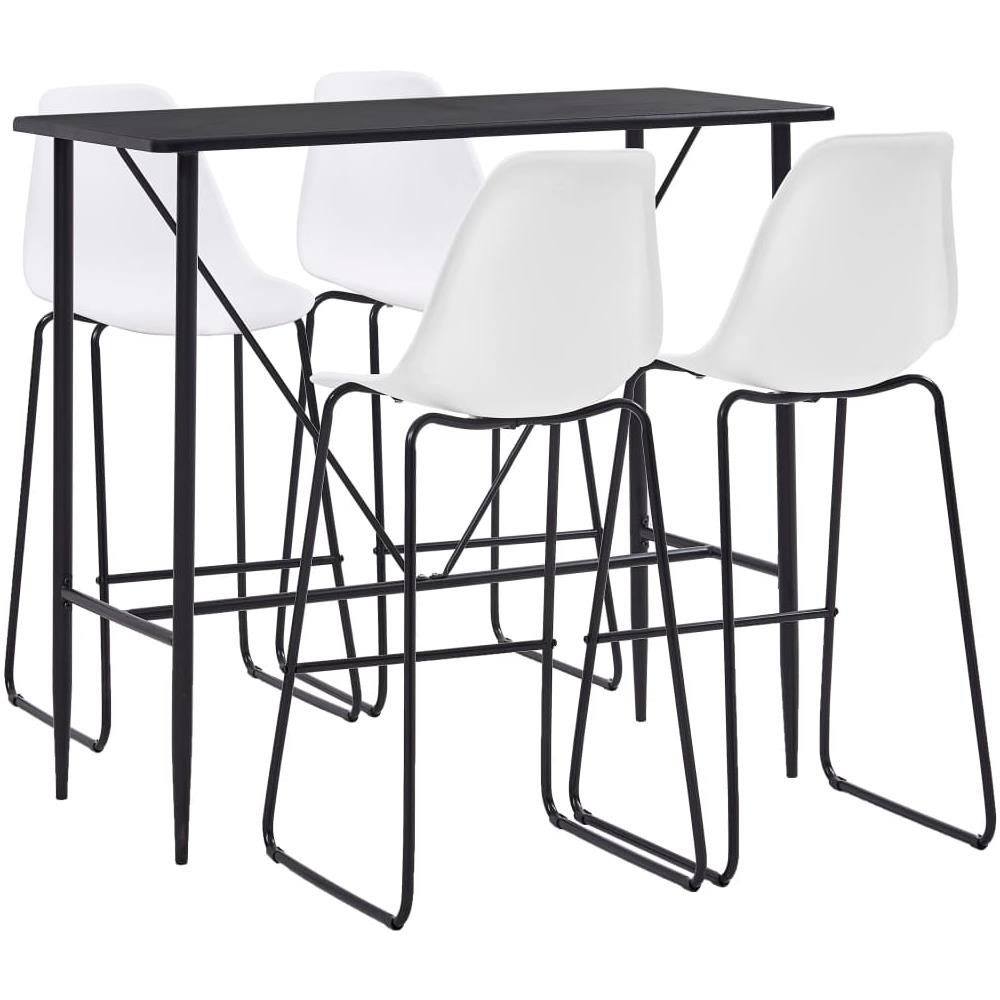 Set Da Bar 5 Pz In Plastica Bianco - Foto 2