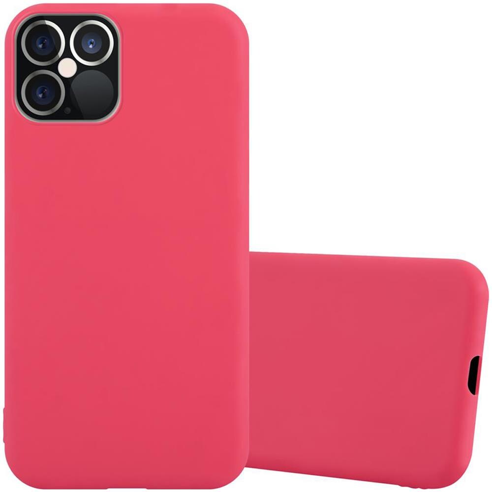 Custodia Compatibile Con Apple Iphone 12 Pro Max (6,7"" Zoll) In Candy Rosso - Coperchio Protettivo In Silicone Tpu Flessibile - Foto 1