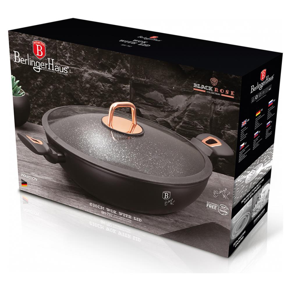 Wok In Granito 30cm Bh-7112 Rosa Nera - Foto 3