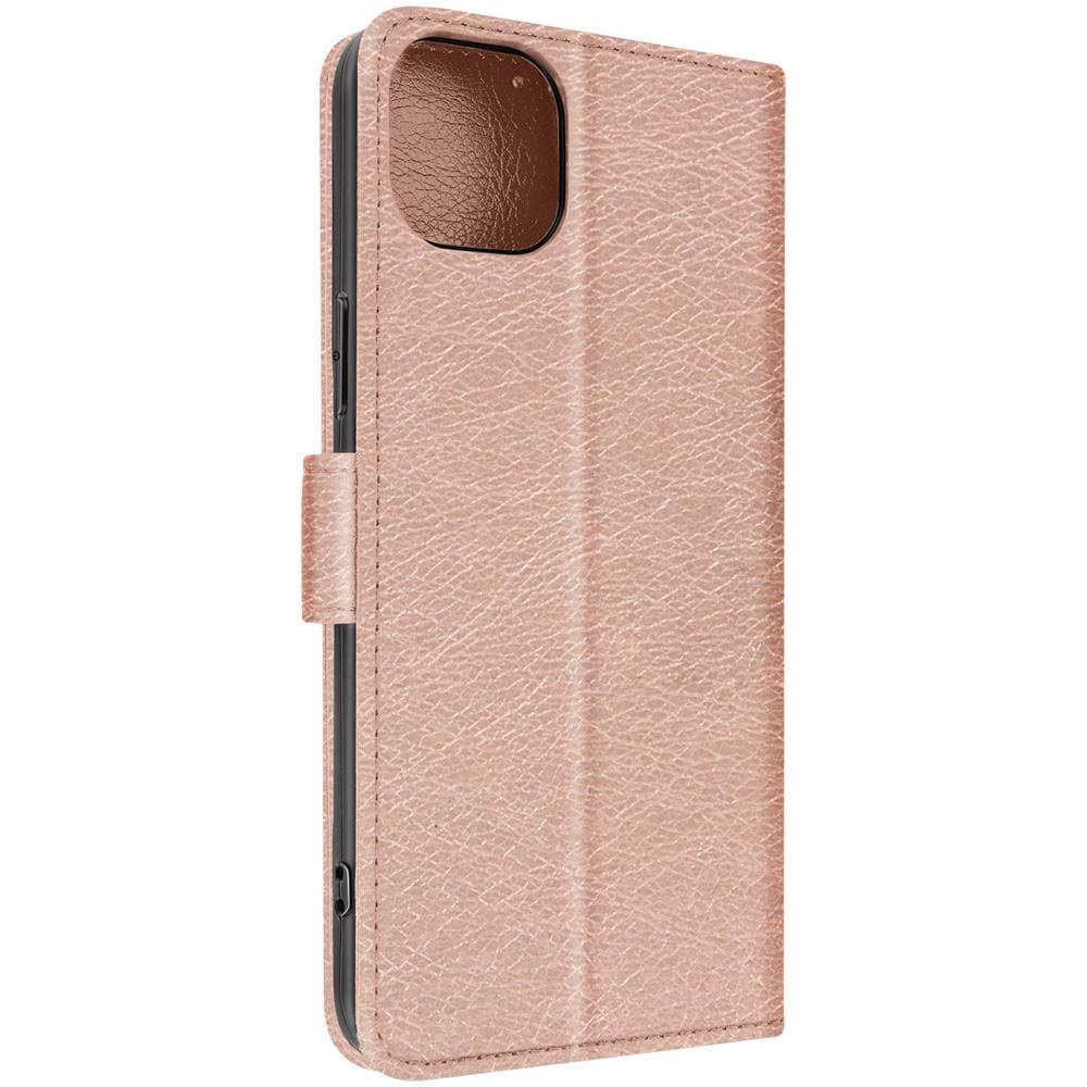 Custodia Per Iphone 14 Plus, Portacarte E Funzione Supporto Rose Gold - Foto 5