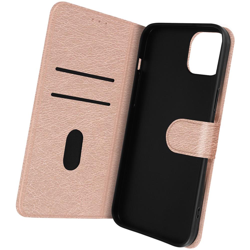 Custodia Per Iphone 14 Plus, Portacarte E Funzione Supporto Rose Gold - Foto 1