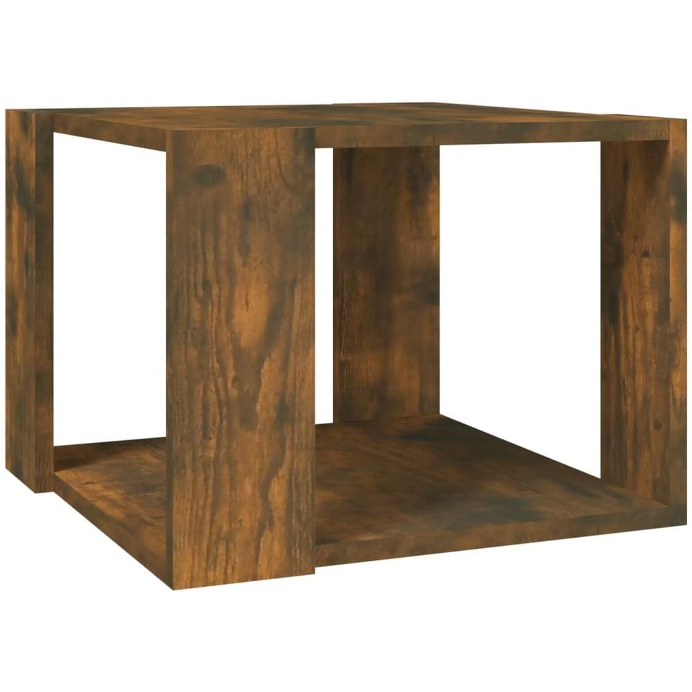 Tavolino Da Salotto Rovere Fumo 40x40x43cm Legno Ingegnerizzato - Foto 1