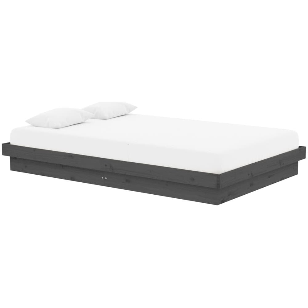 Giroletto Grigio in Legno Massello 120x190 cm Small Double - Foto 3