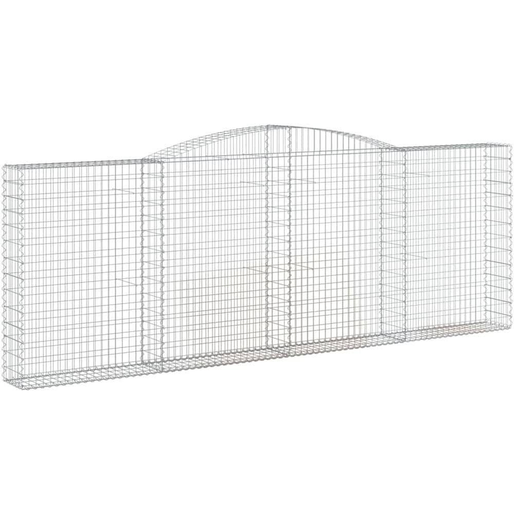 Cesti Gabbioni Ad Arco 4 Pz 400x30x140/160 Cm Ferro Zincato - Foto 2
