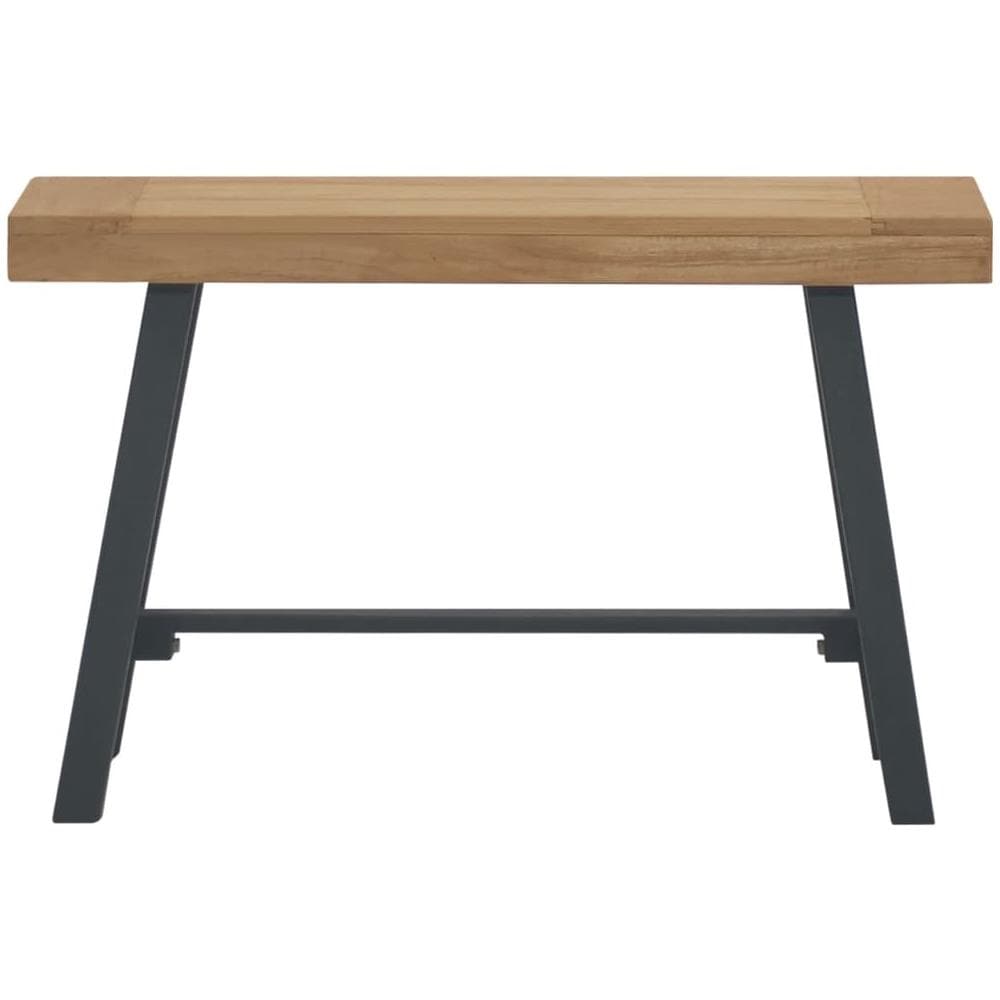 Panchina 80 Cm In Legno Massello Di Teak - Foto 2