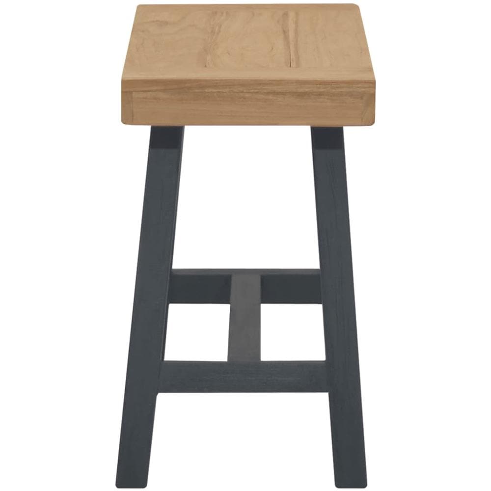 Panchina 80 Cm In Legno Massello Di Teak - Foto 3