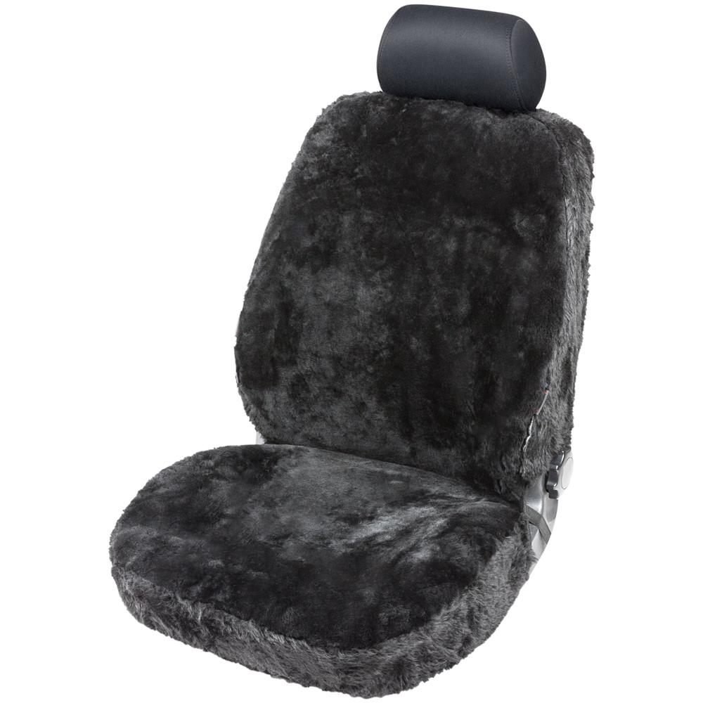 Coprisedili Auto Monette In Pelle D'agnello Nero Con Sistema Informatico Zipp - Foto 1