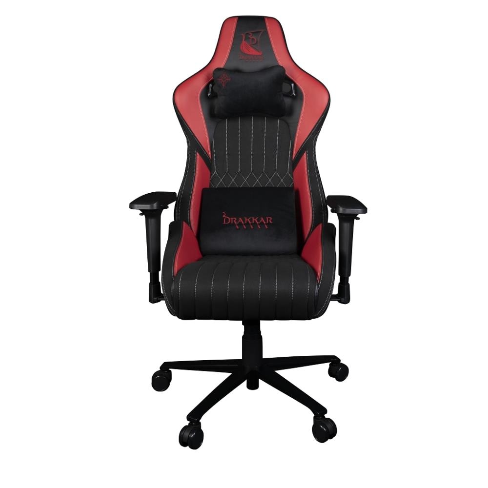Drakkar 78441117720 sedia per videogioco Sedia da gaming per PC Seduta imbottita Nero, Rosso - Foto 1