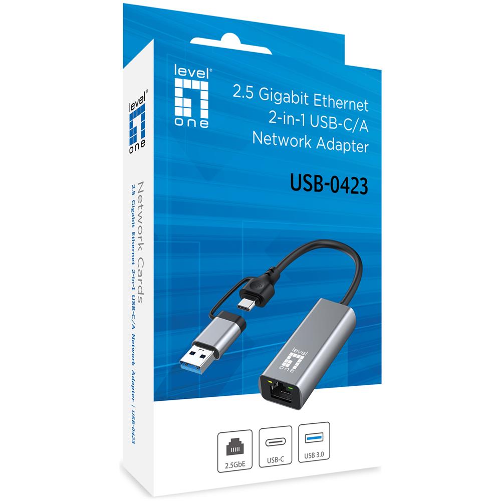 USB-0423 scheda di rete e adattatore Ethernet 2500 Mbit /s - Foto 5