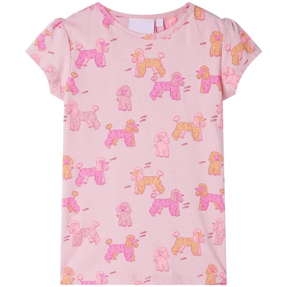 Pigiama da Bambina a Maniche Corte Rosa Chiaro 116 - Foto 2