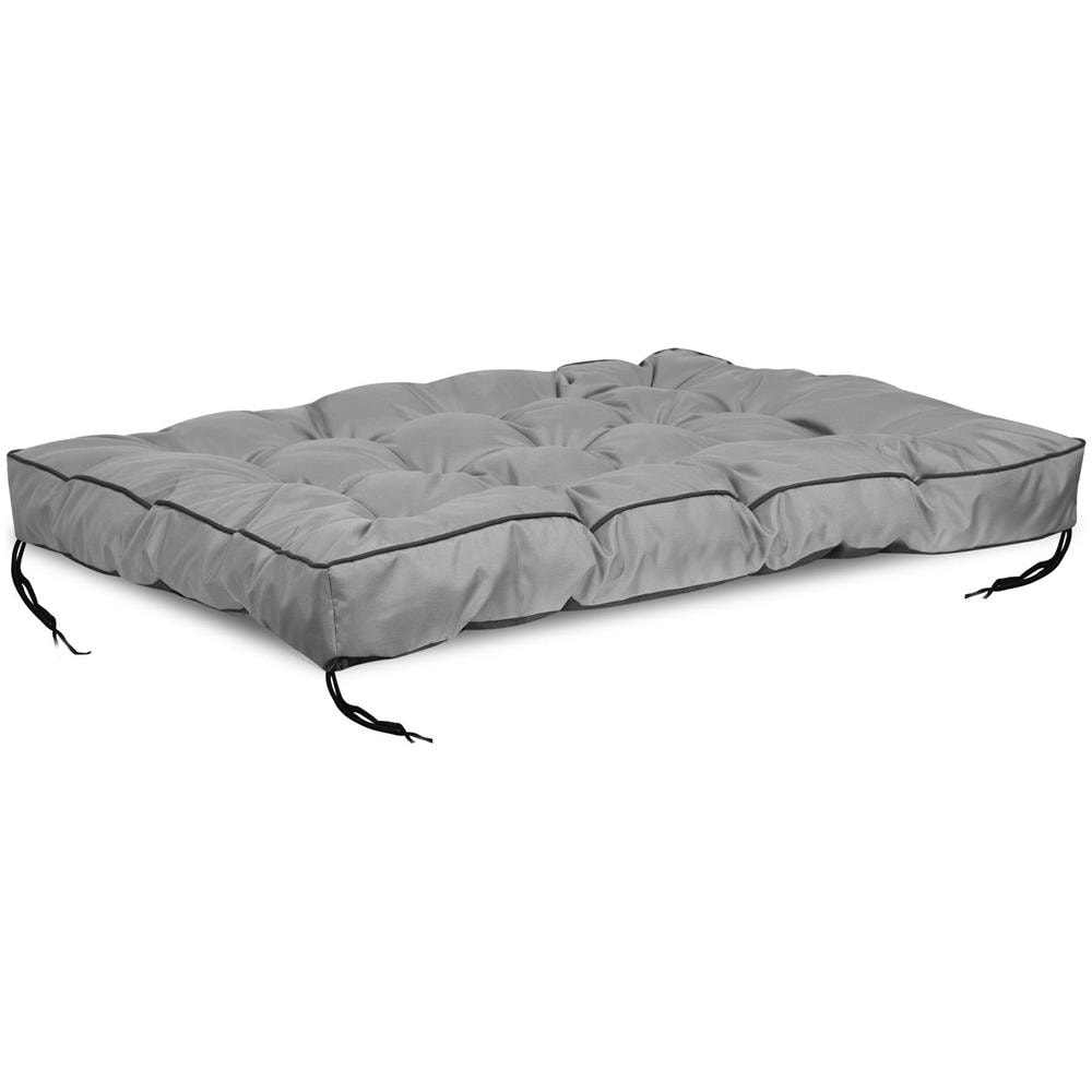 Cuscino da giardino impermeabile grigio 120x80 cm per panca in pallet - Foto 1