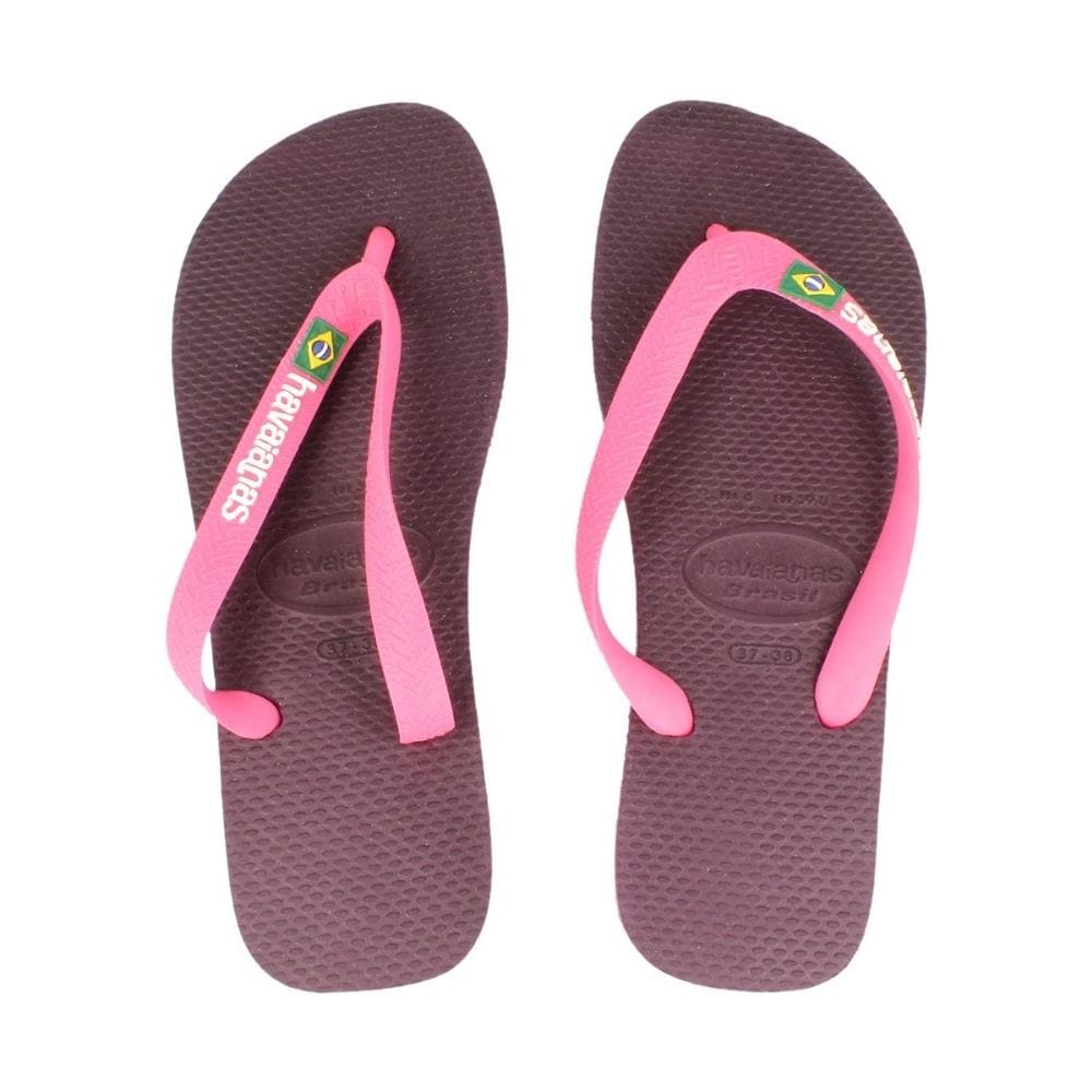 Infradito Brasil Logo Donna 43/44 Rosa Rosso - Foto 3