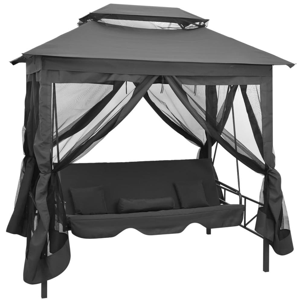VidaXL Copertura Panca A Dondolo 220x177x220 Cm | Telone PE Con 12 Occhielli E Cerniere | Antipioggia E UV