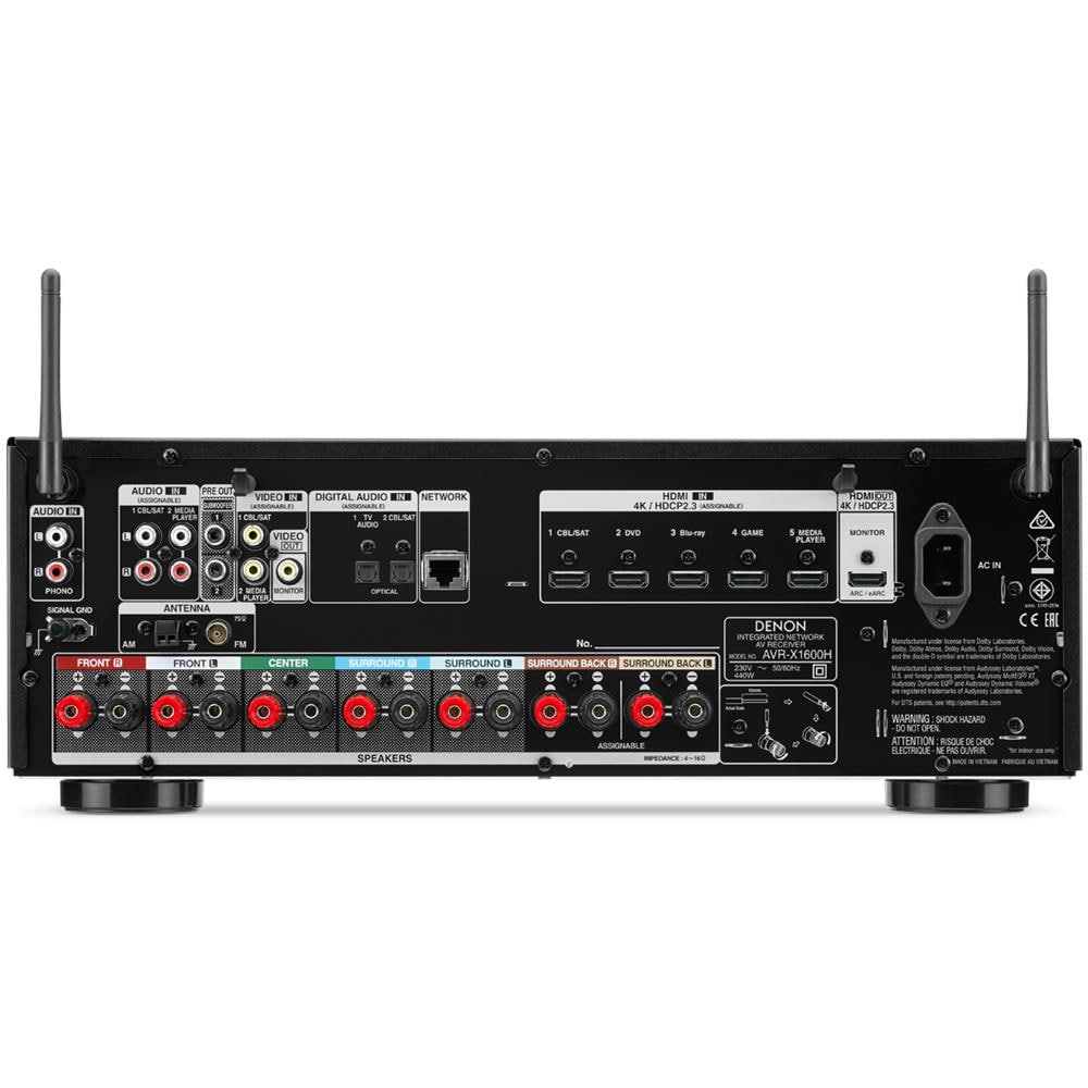 Sintoamplificatore AV Multicanale AVR-X1600H Potenza 5 x 145 Watt 6 ingressi HDMI Colore Nero - Foto 2