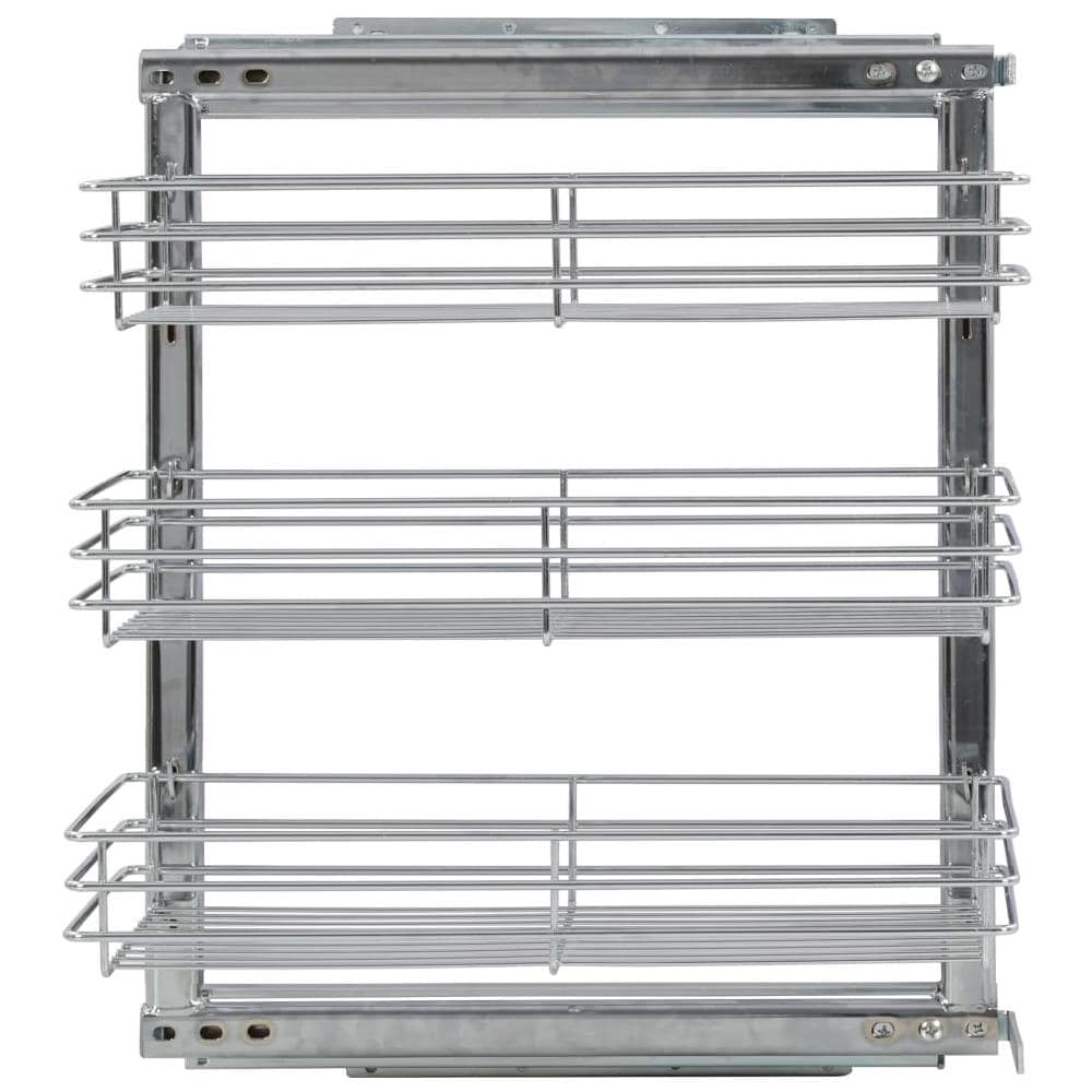 Cestino da Cucina in Rete a 3 Livelli Argento 47x25x56 cm - Foto 2