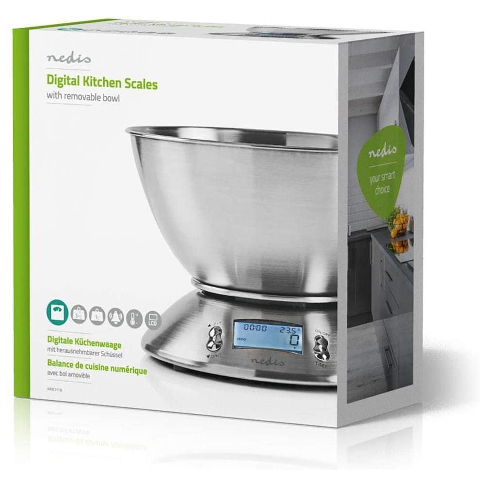 Bilancia da Cucina Digitale Display LCD Illuminato con Timer e Termometro - Foto 4