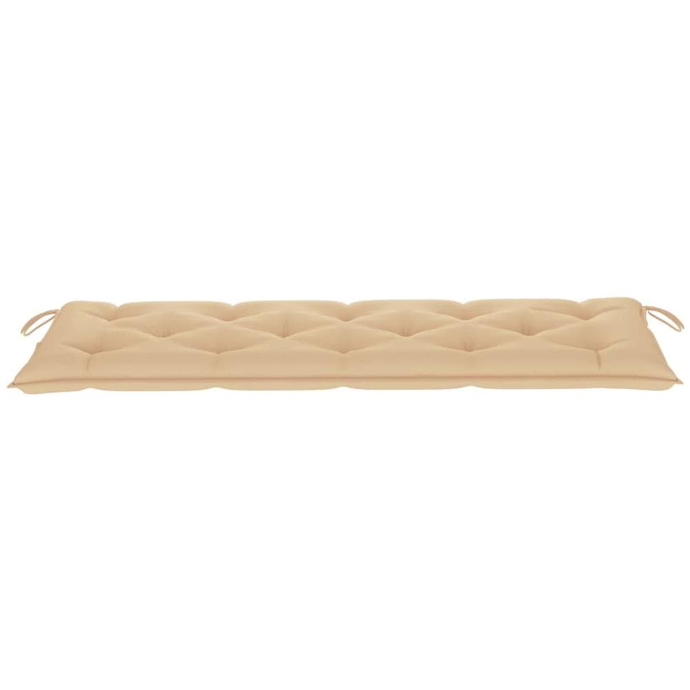 Panchina Da Giardino Impilabile E Cuscino 159cm Teak Massello - Foto 3