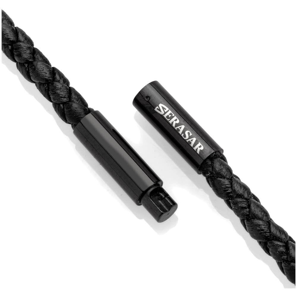 Collana da Uomo in Pelle Premium, ""Arrow"", 50cm, Nero - Foto 2