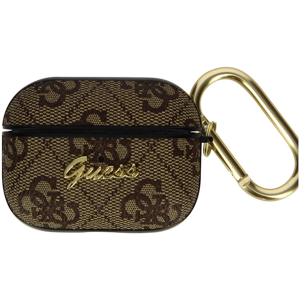 Cover Rigida Per Airpods Pro Con Logo In Rilievo, Marrone - Foto 2