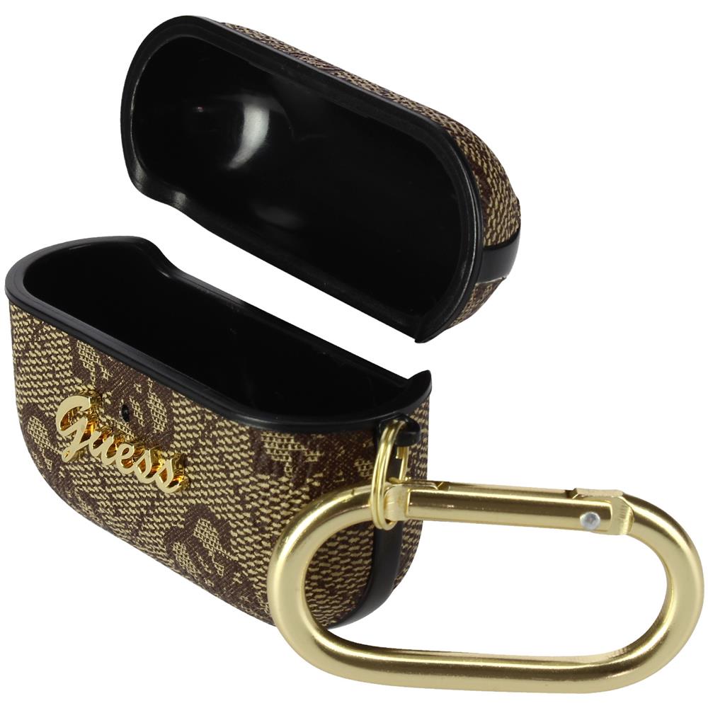 Cover Rigida Per Airpods Pro Con Logo In Rilievo, Marrone - Foto 1