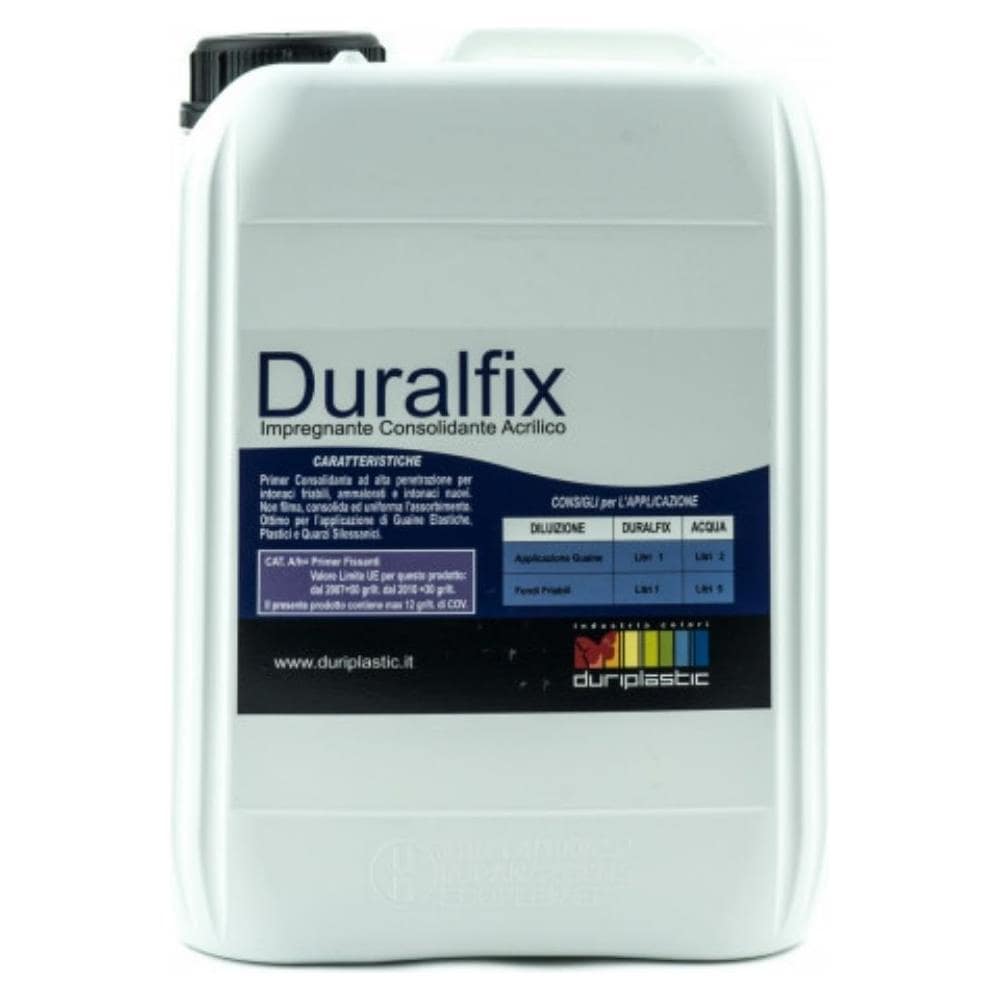 I Pretrattamenti Primer Duralfix Isolante Acrilico Consolidante Lt 10 Trasparen - Foto 1
