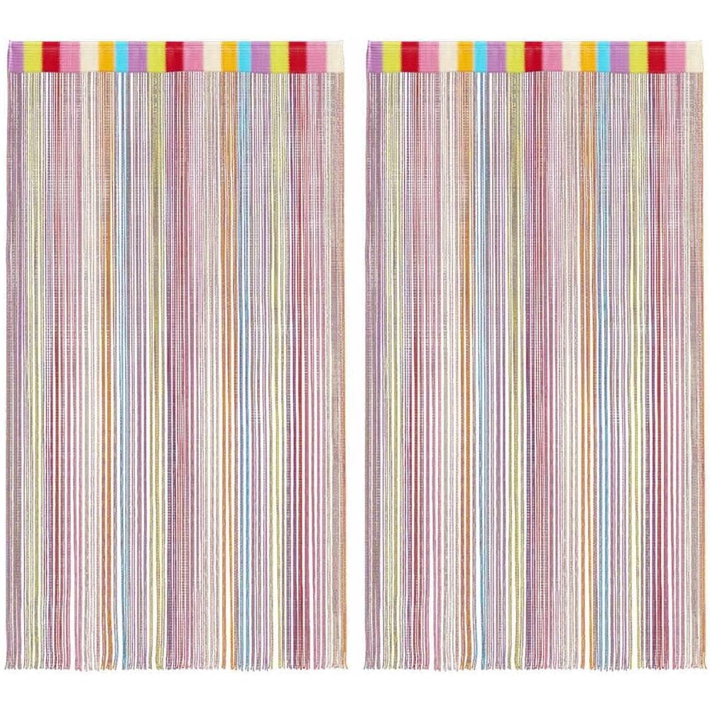 Tende a Filo 2 pz Multicolore 140x250 cm - Foto 1