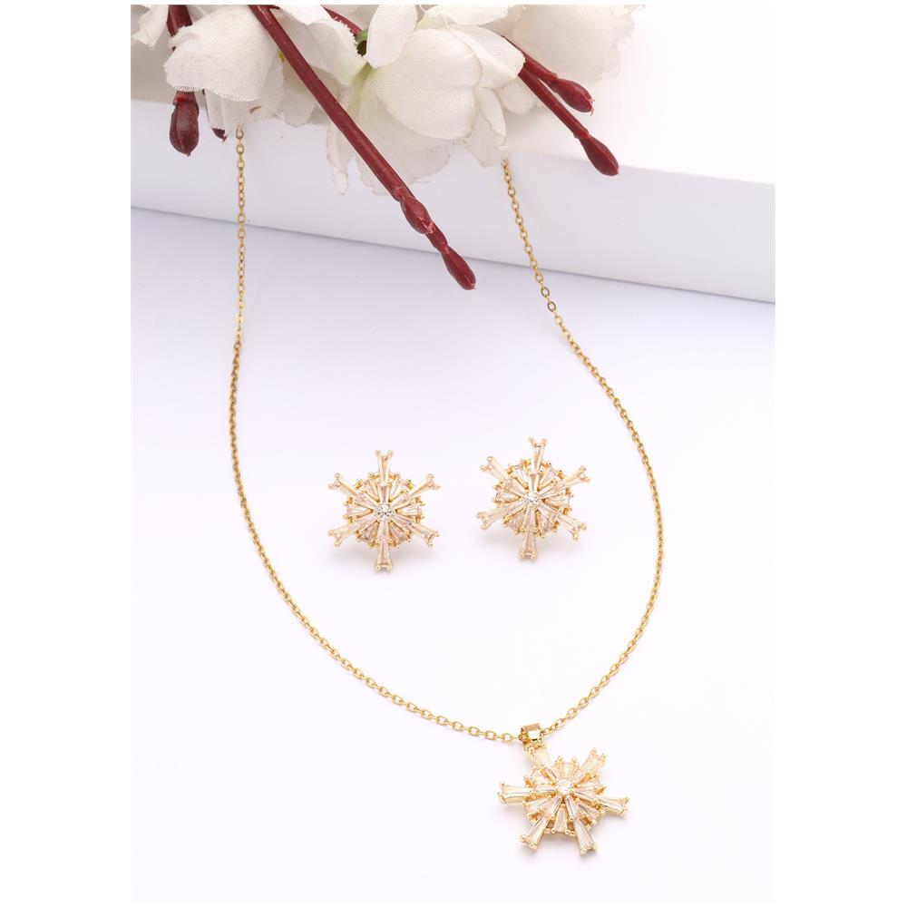 Set Orecchini e Collana Polvere di Stelle Dorata - Foto 1