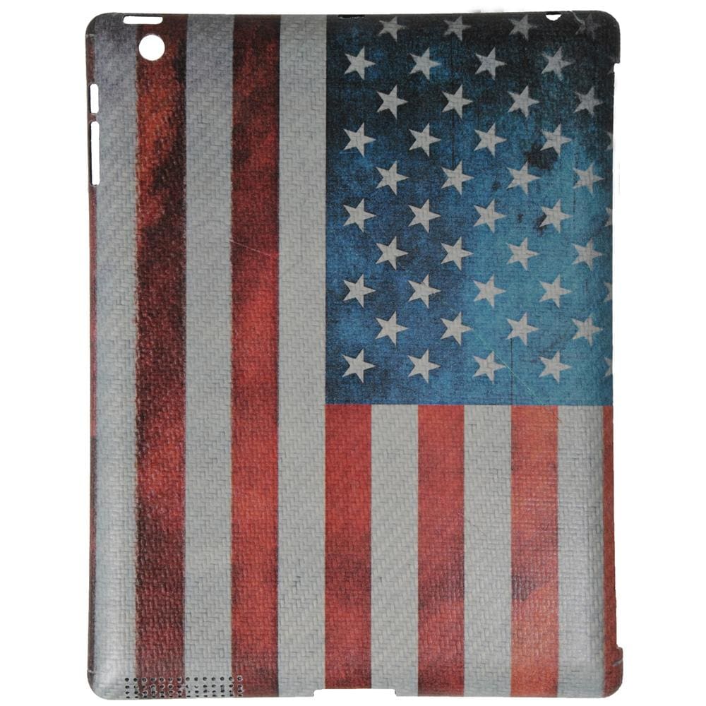 Custodia in vero carbonio Vintage per il nuovo iPad (3rd Gen) - Stars and Stripes - Foto 1