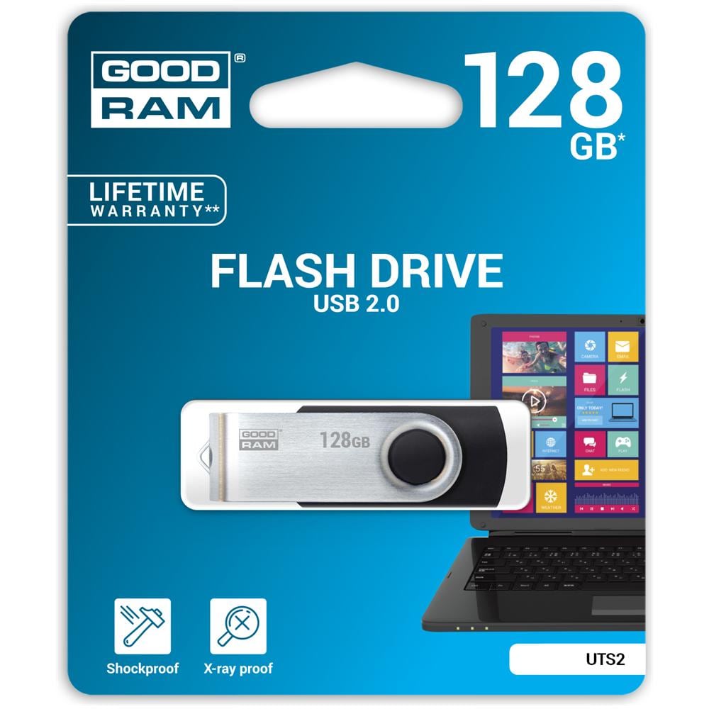 128gb Uts2 Black Usb 2.0 128gb Uts2 Black Usb 2.0 - Foto 2