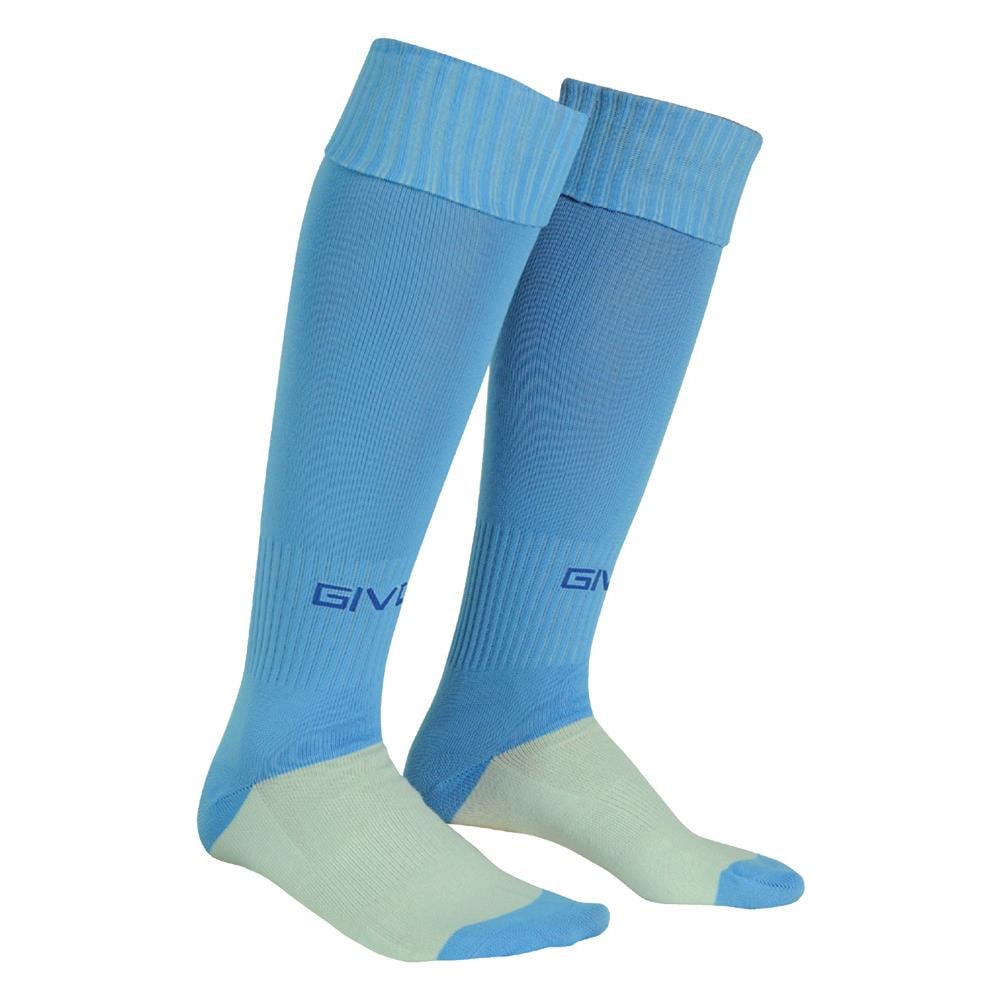Calza Calcio Di Colore Celeste Taglia Boy - Foto 1