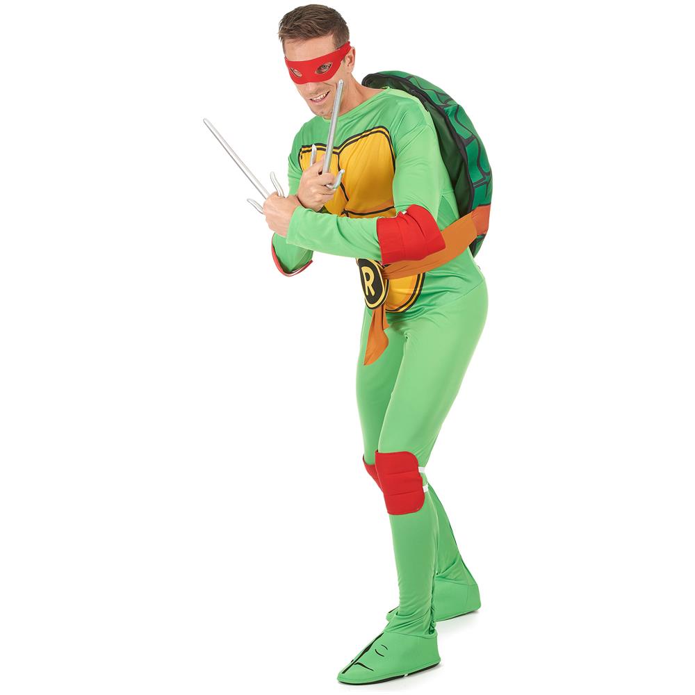 Travestimento Classico Da Raffaello Delle Tartarughe Ninja Per Adulto - Taglia: Xl - Foto 2