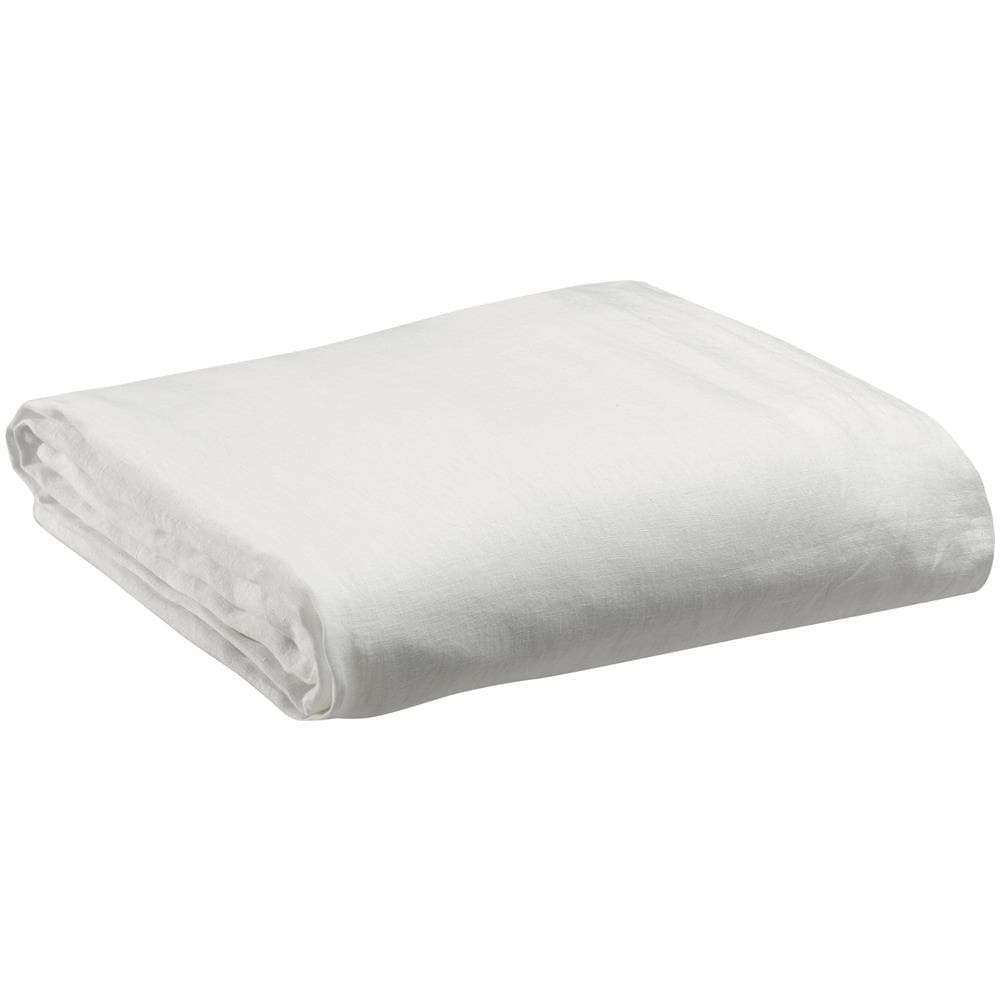 Fodera Per Materasso Zeff In Lino Bianco - 140x190 Cm Con Angolo 30 Cm - Foto 1