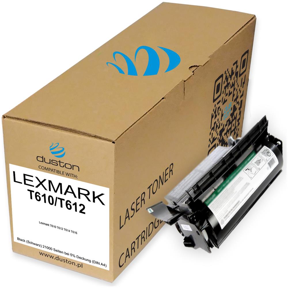 TONER COMPATIBILE - 2x 12a5845 Negro Compatible Con Lexmark T610 T612 T614 T616 - Foto 2