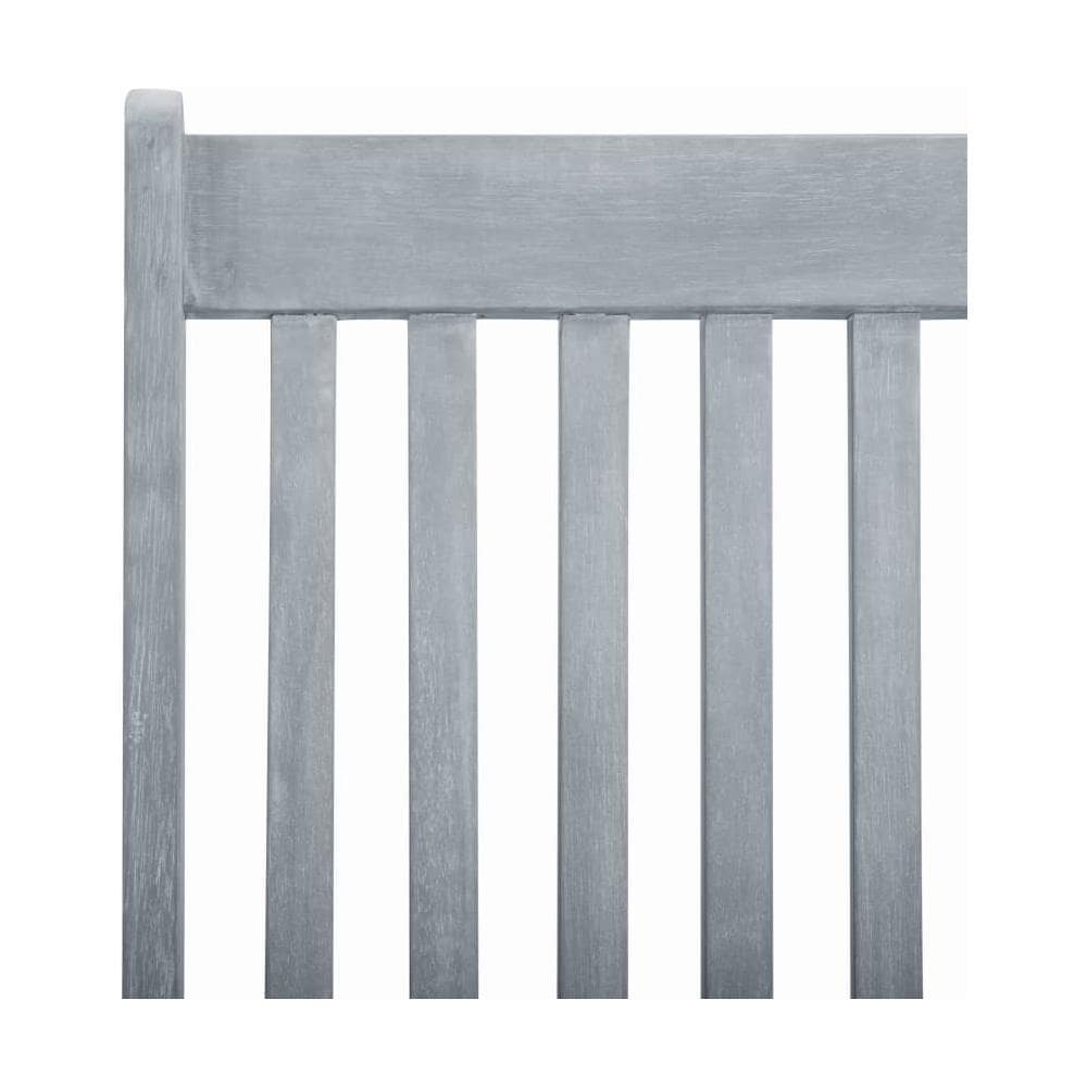 Sdraio e Poggiapiedi da Esterno Grigio Lavato Massello Acacia - Foto 2