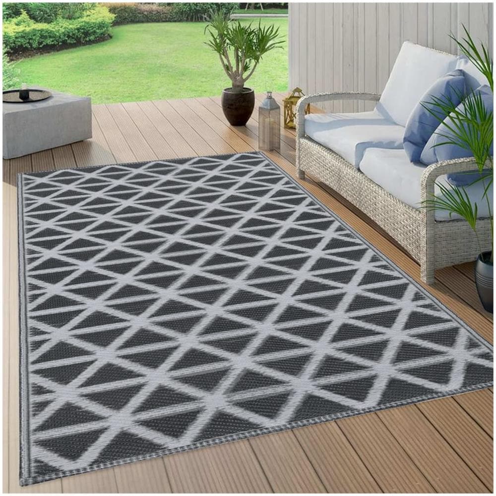 Tappeto Da Esterni Nero 190x290 Cm In Pp - Foto 1