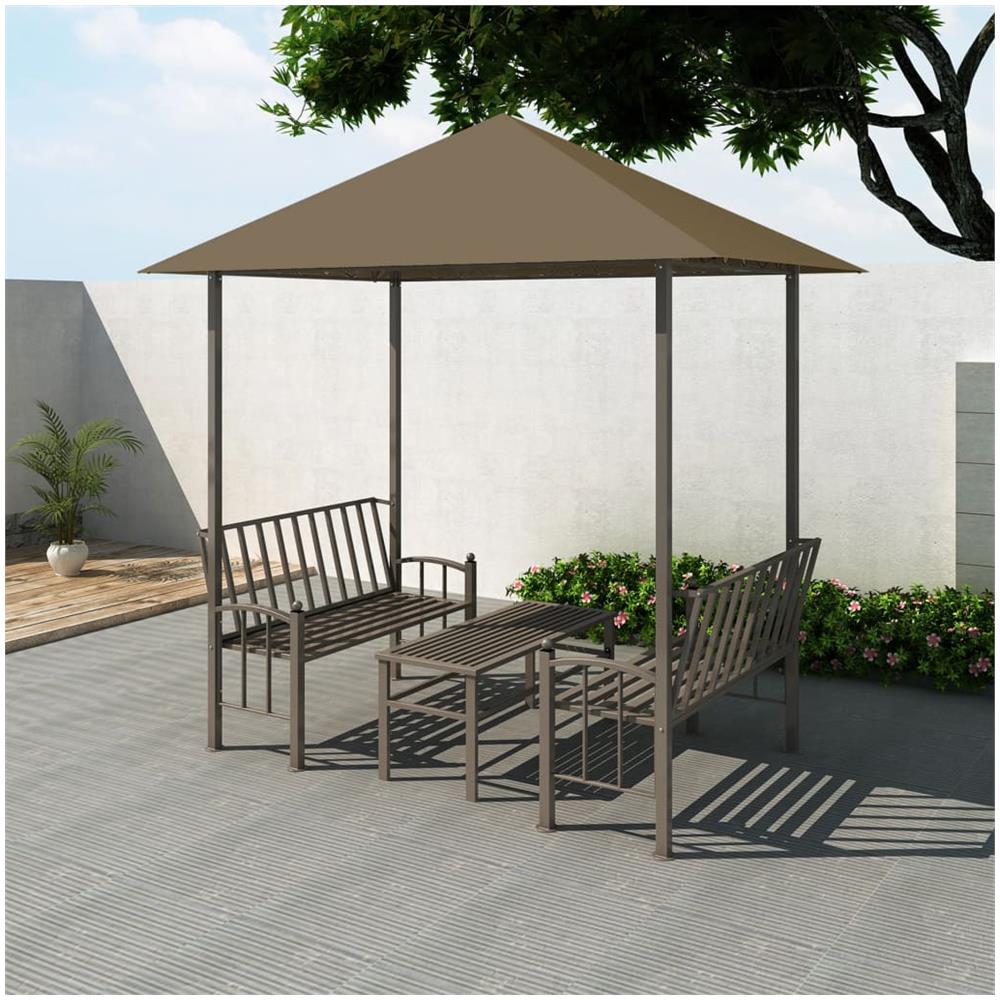 Padiglione Giardino Tavolo E Panche 2,5x1,5x2,4m Talpa 180 G / m? - Foto 1