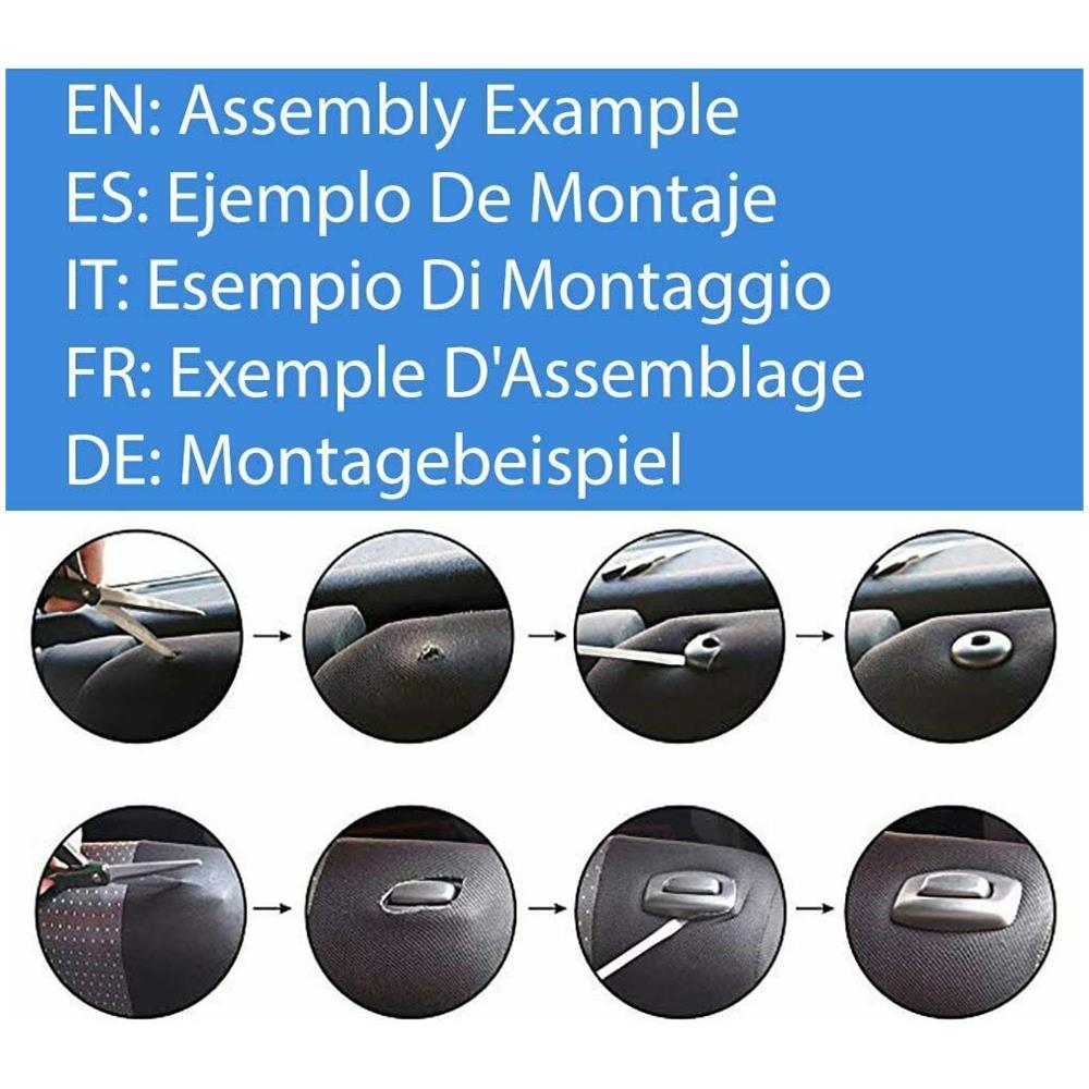 Coprisedili Universali Poliestere 2 Zip Schienali Posteriore Blu - Mod. G - Foto 7