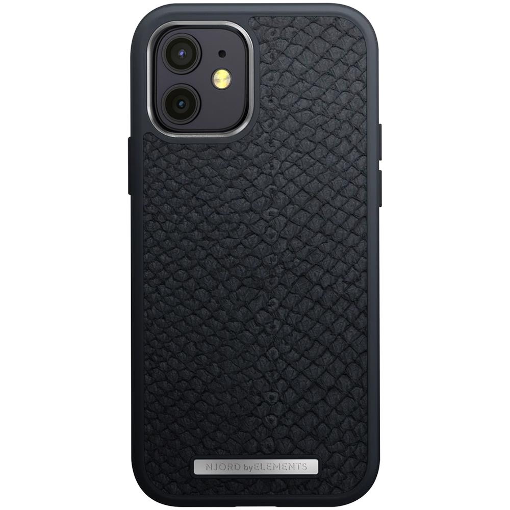 Cover Iphone 12 E 12 Pro In Pelle Di Salmone Premium Antiurto 2m Antracite - Foto 5