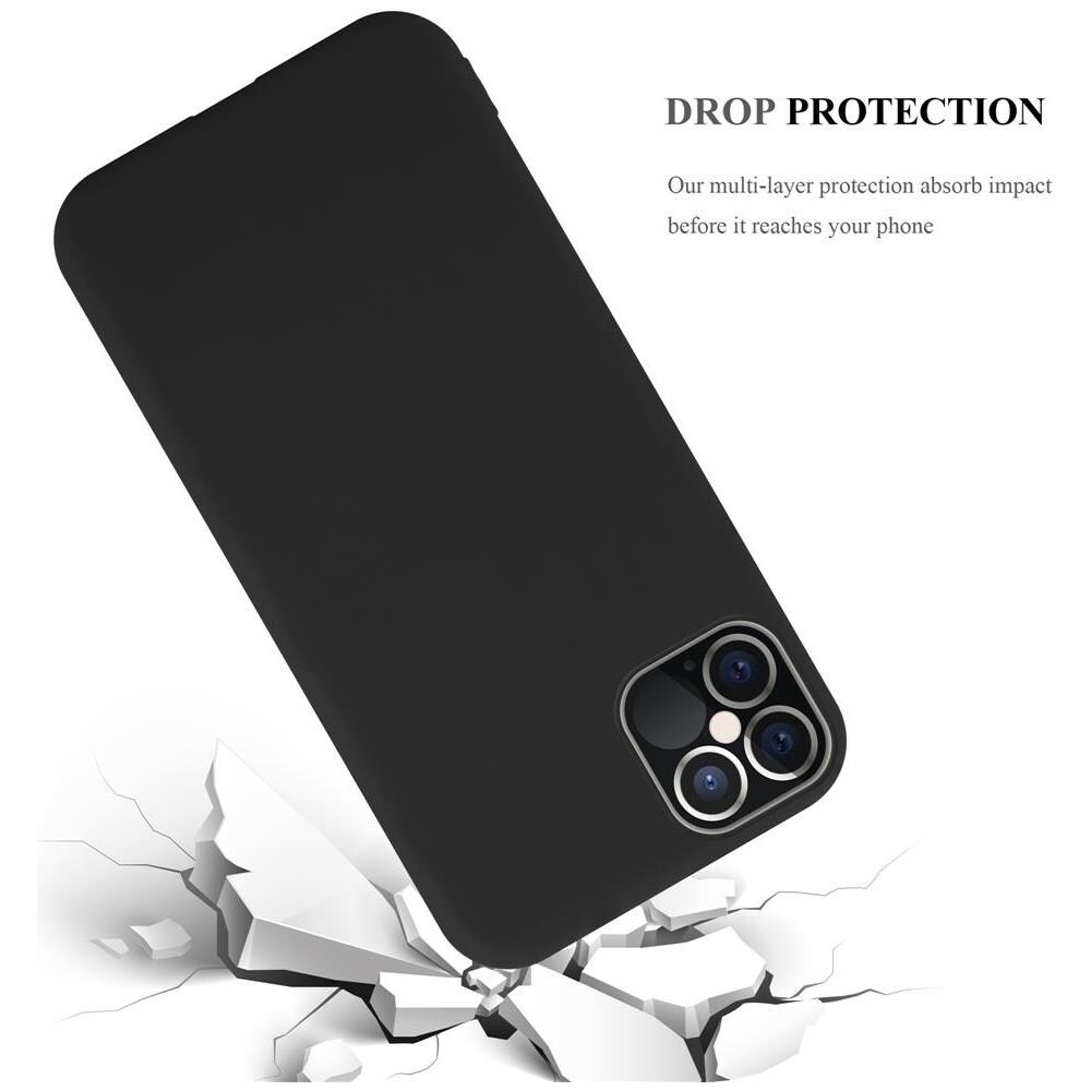 Custodia Compatibile Con Apple Iphone 12 / Iphone 12 Pro (6,1"" Zoll) In Candy Nero - Coperchio Protettivo In Silicone Tpu Flessibile - Foto 7