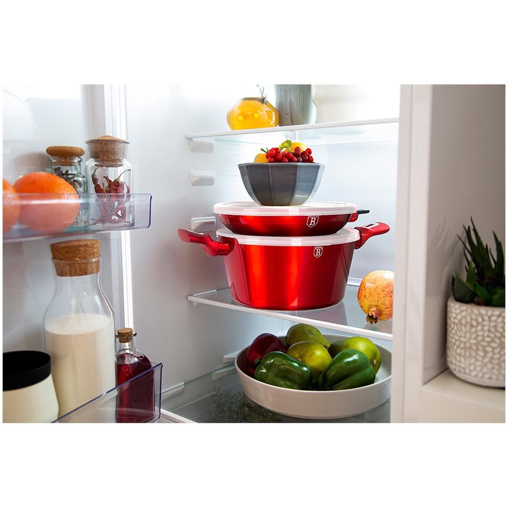 Set Di Pentole Bh-7180 22 Pz. Borgogna - Foto 8