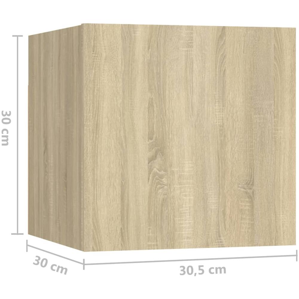 Set di Mobili Porta TV 7 pz Rovere Sonoma in Legno Multistrato - Foto 2