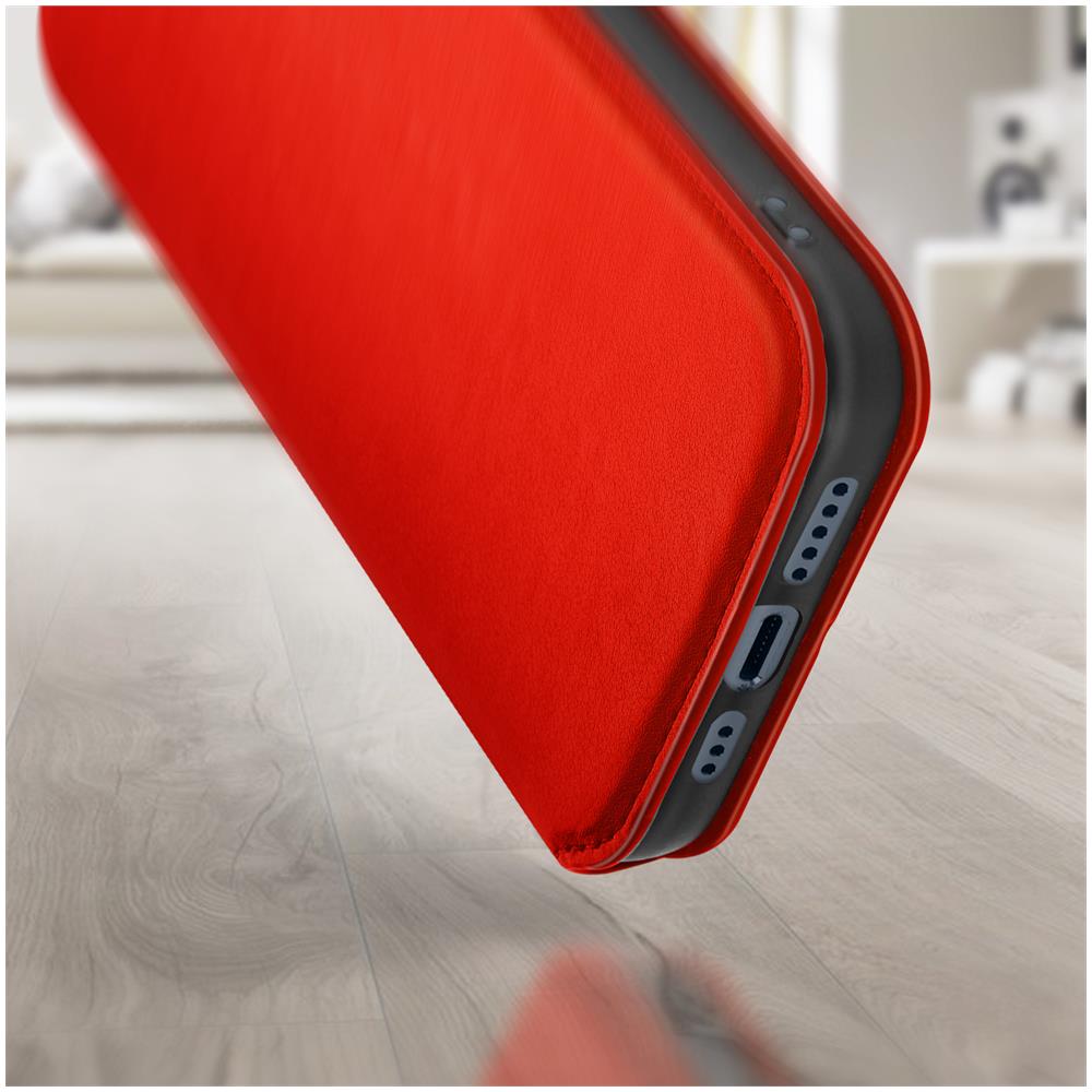 Custodia Iphone 14 Portafoglio Supporto Video Rossa - Foto 2