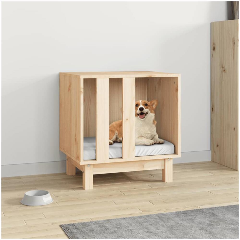 Casetta Per Cani 50x40x52 Cm In Legno Massello Di Pino - Foto 1