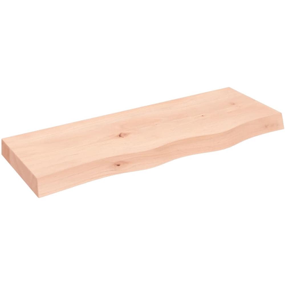 Ripiano a Parete 80x30x (2-6) cm Massello Rovere Non Trattato - Foto 1